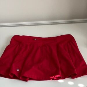Lululemon Athletica Red Skorts for Active Comfort
